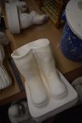 *Pair of Boots Cast ~13.5” tall, 13” deep, 10.5” wide