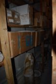 *Contents of Shelving (top to Bottom) to Include Various Castings, and GRP Jackets & Moulds