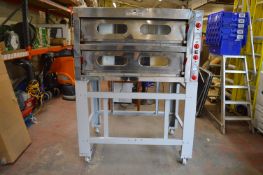 *Ital Forni Pizza Oven Type TKD-21 70x123x90cm (single phase) on Stand 100x125x90cm