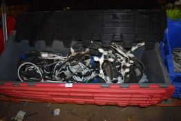 *Box of Festoon Lighting, Connectors and Adapters, 16a Power Supply Cables, Extension Leads, etc.