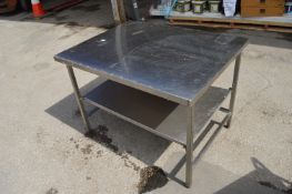 *Stainless Steel Preparation Table 85x110x77cm