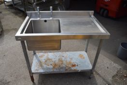 *Stainless Steel Sink Unit 100x60x90cm