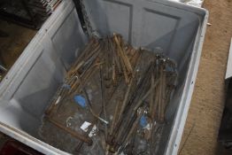 *Plastic Crate of Large Marquee Stakes