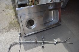 *Stainless Steel Sink Unit with Extending Tap