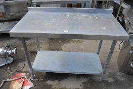 *Stainless Steel Preparation Table 120x60x90cm