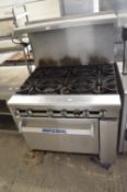 *Imperial Six Burner Gas Oven