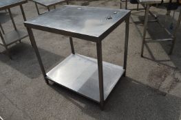 *Stainless Steel Table 70x90x90cm