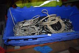 *Box of Festoon Lighting, Connectors and Adapters, 16a Power Supply Cables, Extension Leads, etc.