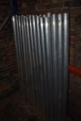 *Twenty-Five 150x70mm Aluminium Tubular Poles to Suit Freeform Marquees