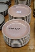 *Eighteen Genware 7.5” Rose Porcelain Plates