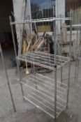 *Four Tier Stainless Steel Racking 90x45x100cm