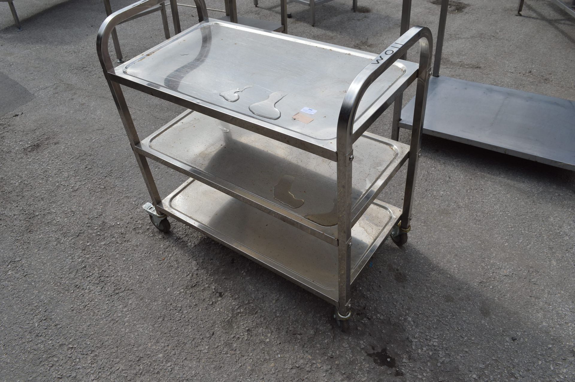 Stainless Steel Three Tier Trolley