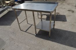 Stainless Steel Preparation Table 125x66x90cm