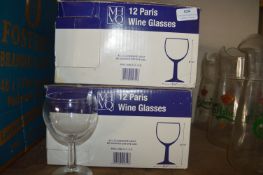 *24 Paris Wine Glasses