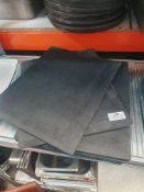 * 8 x large slate effect chilled display plates