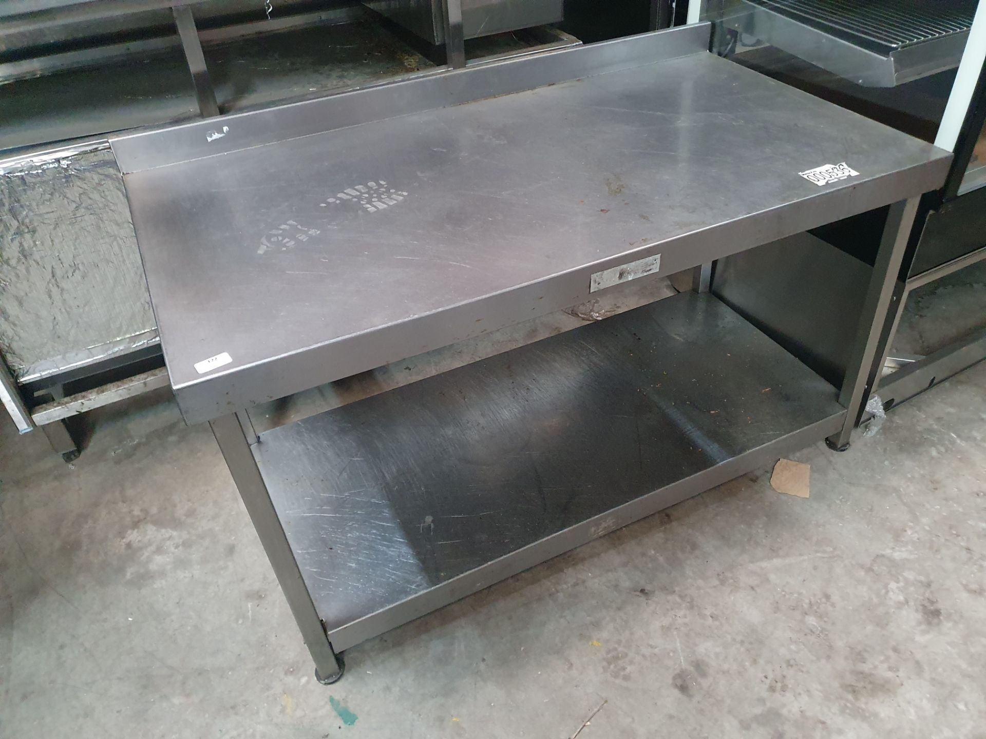 * S/S applience bench - 1200w x 650d x 700h