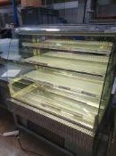 * Frost-tech grab and go chiller with light and nightblind. 1200w x 800d x 1500h