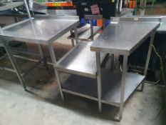 * S/S table table - 1770w x 700d x 1000h