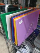 * Wire chopping board rack with chopping boards