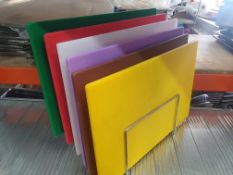 * Wire chopping board rack with chopping boards
