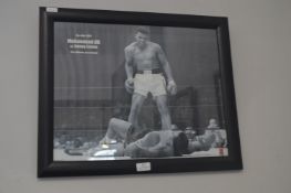 Framed Boxing Print of Mohammed Ali