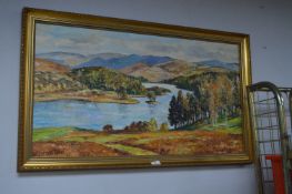 Oil on Board Highland Landscape by Ken Johnson