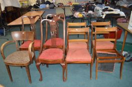 Eight Assorted Dining Chairs