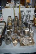 EPNS and Stainless Steel Vases, Dishes, etc.