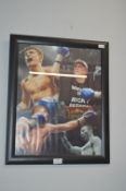 Framed Boxing Print of Ricky Hatton