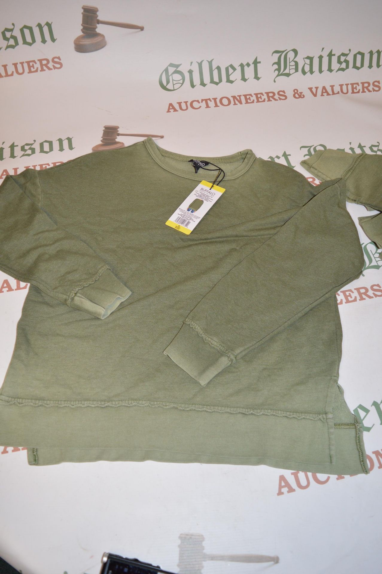 *Buffalo by David Bitten Green Sweatshirt Size: S