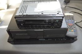 Two Kenwood Car Radios and a Panasonic Blu Ray Pla