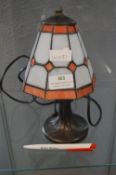 Small Leaded Glass Table Lamp