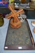 Vintage Bagatelle Board, and a Windmill Lamp