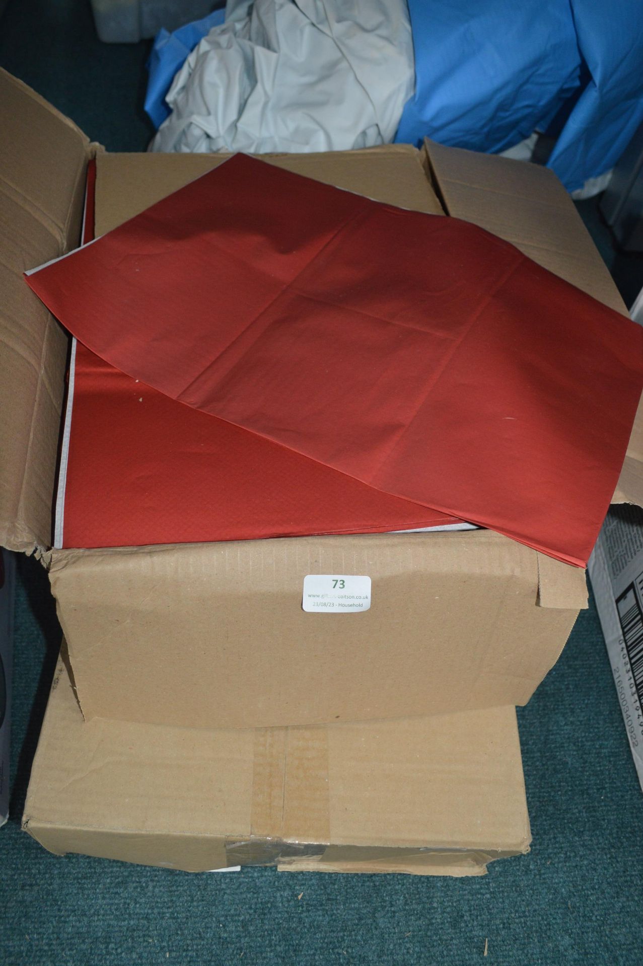 Two Boxes of Disposable Tablecloths