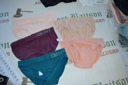*Five Pairs of Assorted DKNY and Calvin Klein Ladies Briefs