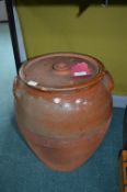 Victorian Stone Crockpot with Lid