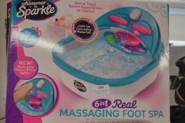 *Shimmer & Sparkle Massaging Foot Spa