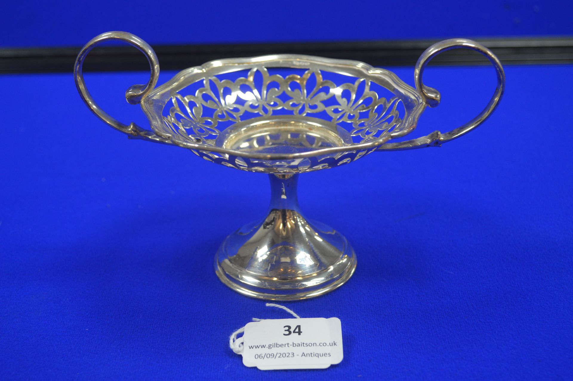 Silver Basket Hallmarked London 1949 ~133g