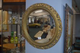 Gilt Framed Convex Mirror
