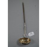 Silver Toddy Spoon Unmarked With Balleen Handle