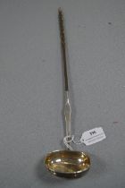 Silver Toddy Spoon Unmarked With Balleen Handle