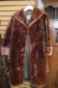 Vintage Ladies Sheepskin Coat by Hilda Kirk of Hul