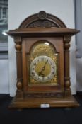 Edwardian Bracket Clock with Key and Pendulum