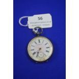 Ladies 935 Britannia Silver Pocket Watch