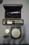 Vintage Micrometer by Mitutoyo, Fowler's Long Scal