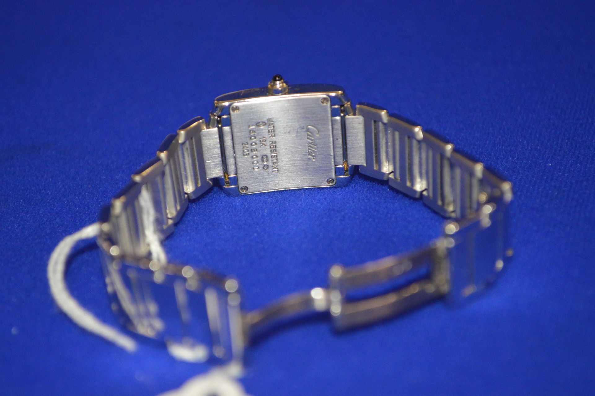 Cartier Tank Francaise Ladies 18ct White Gold 75.0GM Watch & Bracelet Model: 2403 - Image 5 of 6