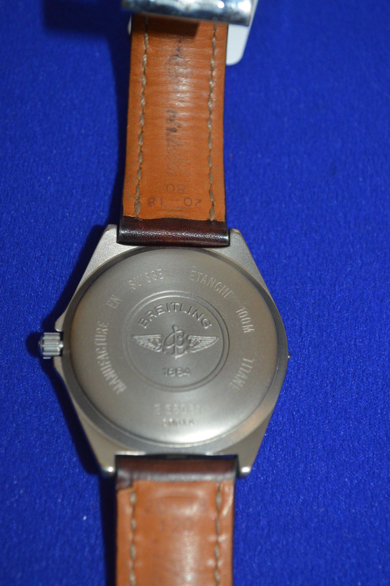 Breitling Aerospace Model: E56061 Gents Titanium Watch on Brown Leather Strap - Image 7 of 9
