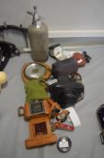 Vintage Cameras, Soda Siphon, Barometer, etc.