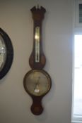 Barometer by Squirrell of Bildeston with Inlaid Ma