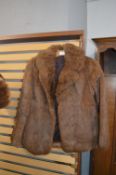Ladies Vintage Rabbit Fur Jacket
